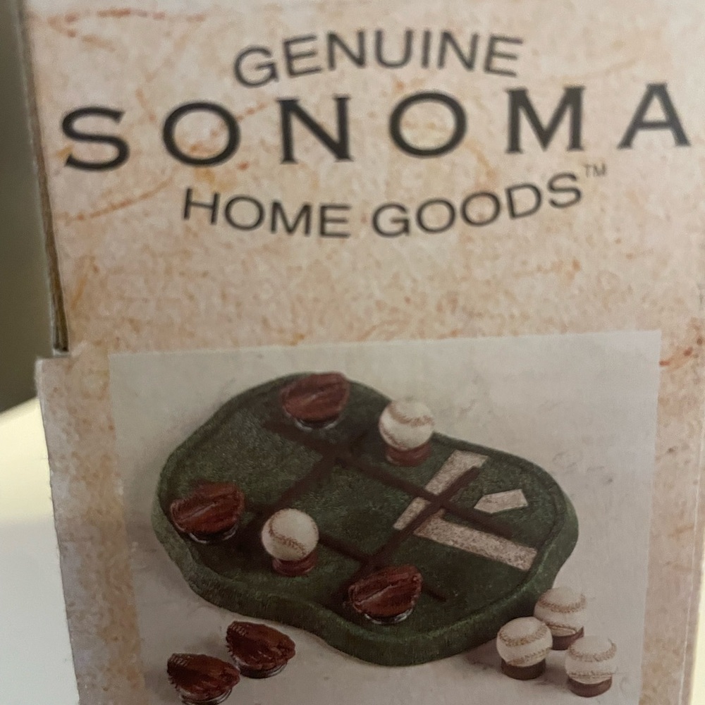 Sonoma Tic Tac Toe Game Set - Green and Brown